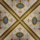 Vienna, Austria. Kunsthistorisches Museum. Ceiling detail. Art Print